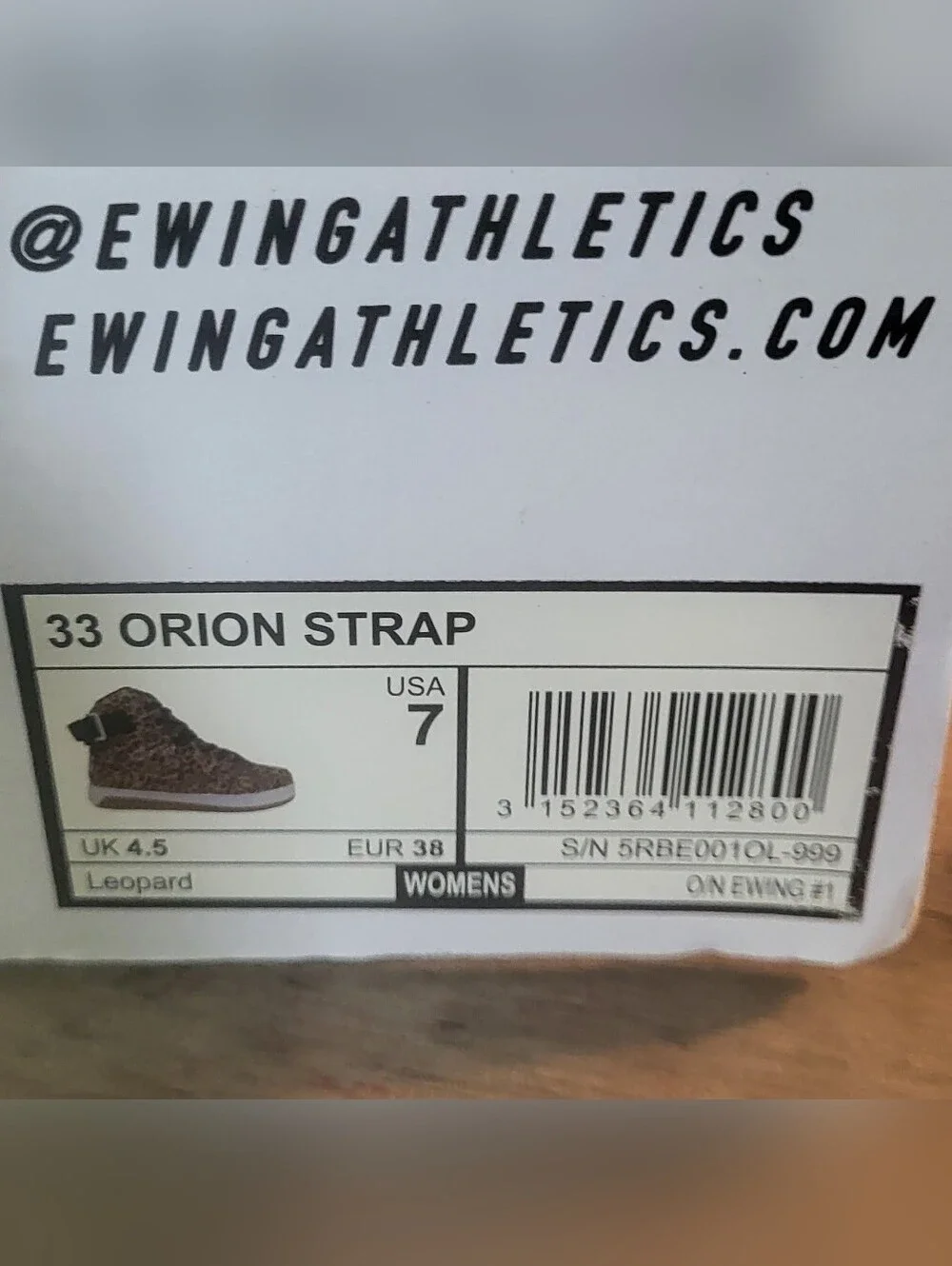 Patrick Ewing #33 Womens Sz7  High-Tops Sneakers - Black & Tan NIB Athletic